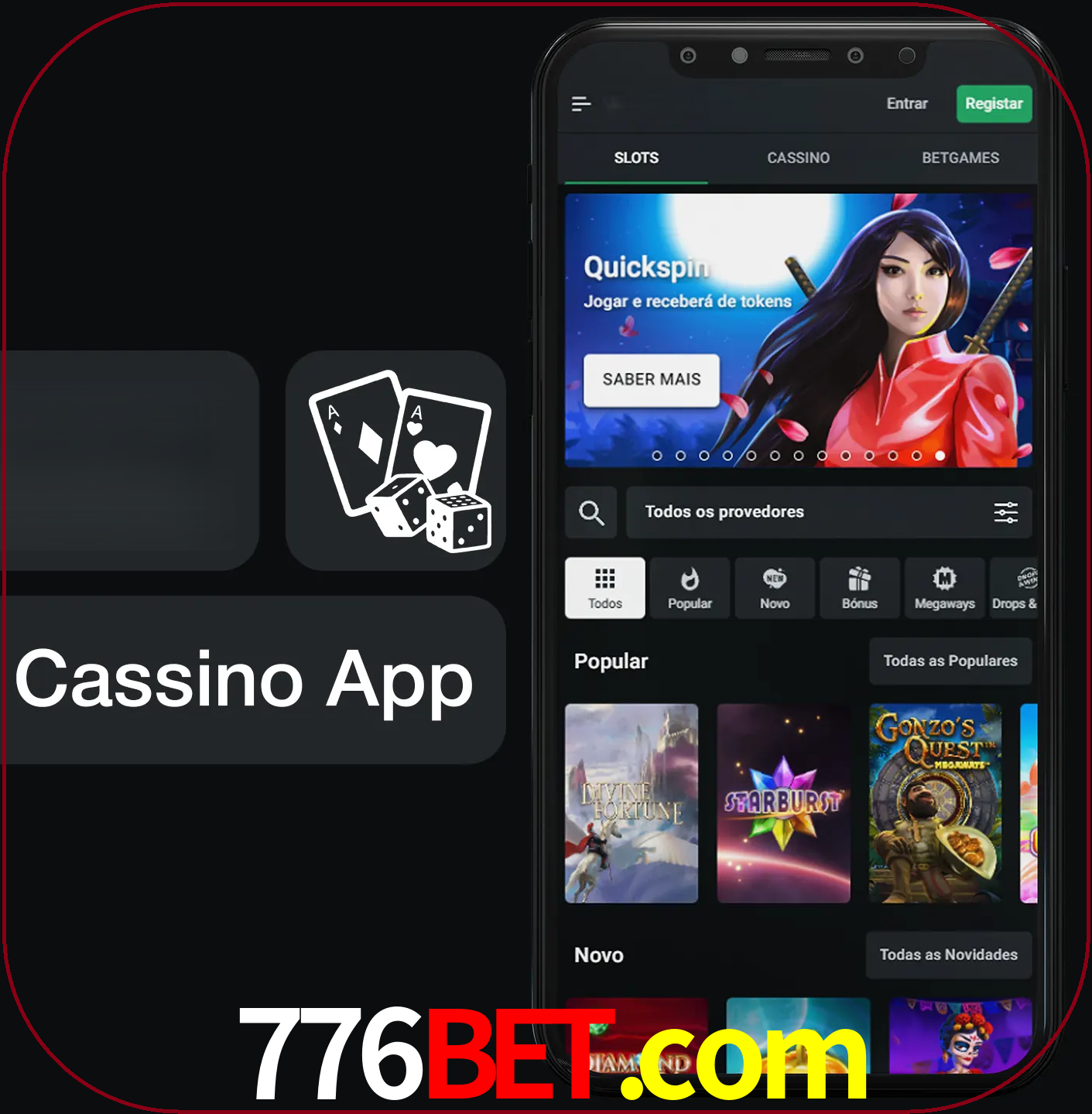 Jogue jogos de cassino e ganhe.