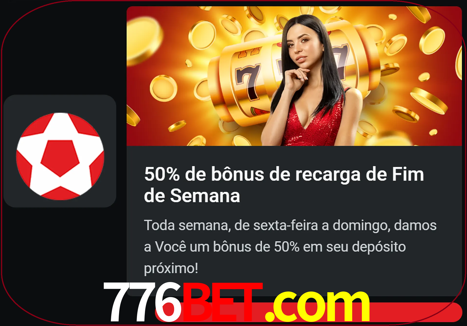 Volte a cada semana para receber novos bônus em dinheiro.