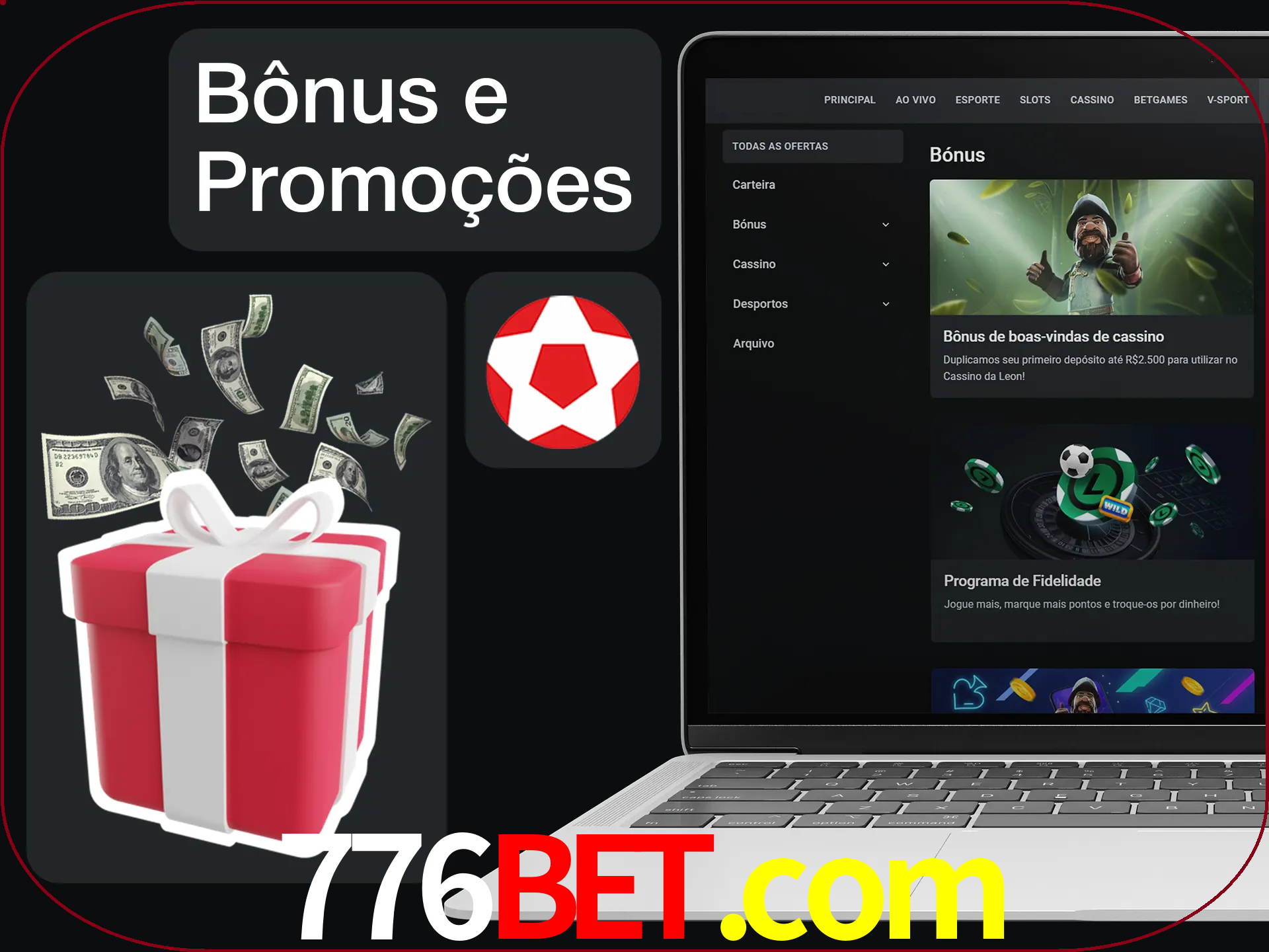 Verifique se há novos bônus e promoções.