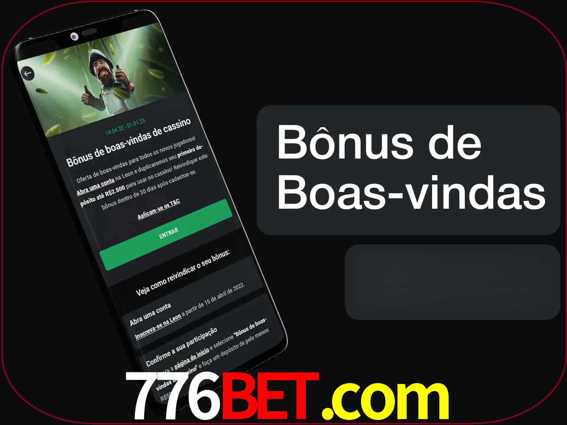Não se esqueça de usar o bônus de boas-vindas.